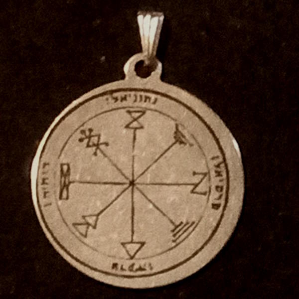 Pentacles of Solomon Pendants - 30mm silver tone - Image 8