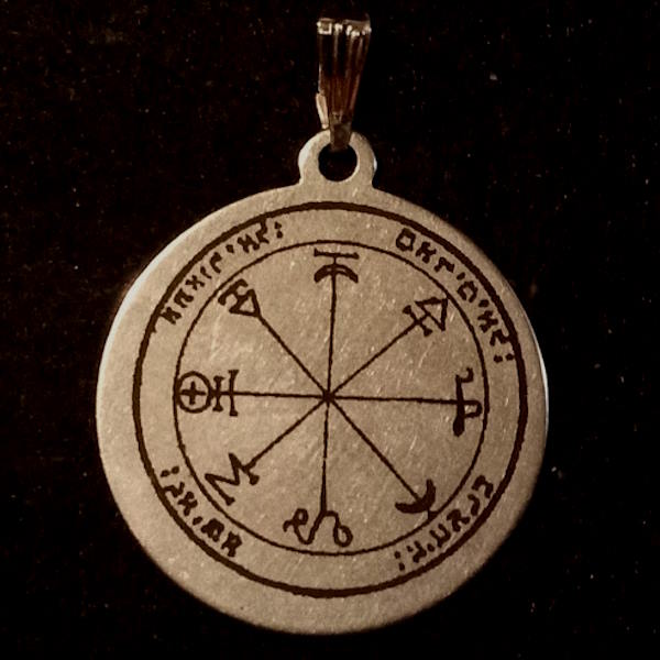 Pentacles of Solomon Pendants - 30mm silver tone - Image 7