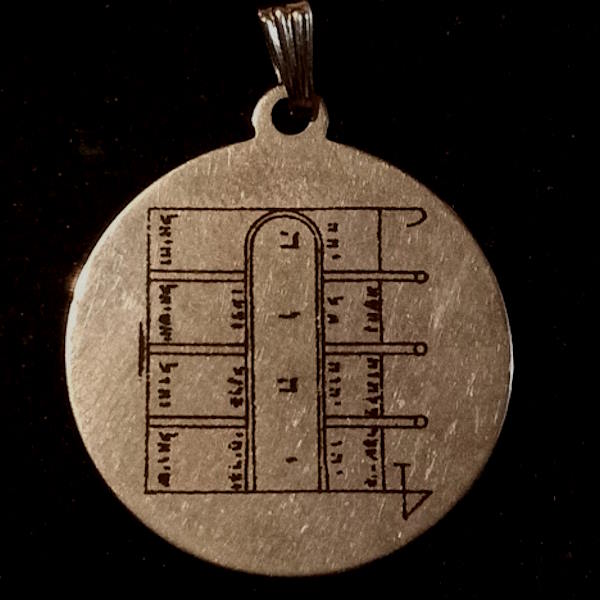 Pentacles of Solomon Pendants - 30mm silver tone - Image 4