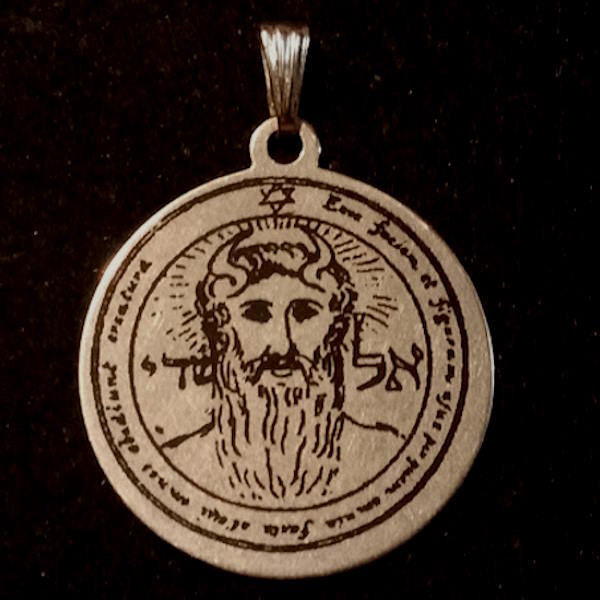 Pentacles of Solomon Pendants - 30mm silver tone - Image 2
