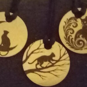 Cat Silhouette Pendants