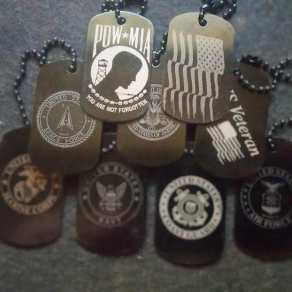 Military style dog tags