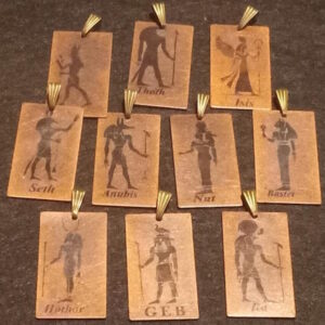 Egyptian deity pendants