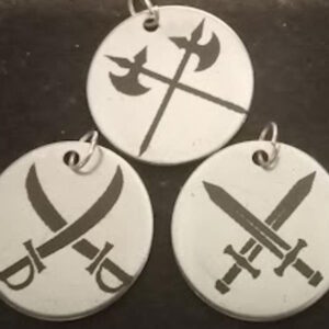 Medieval weapon pendants